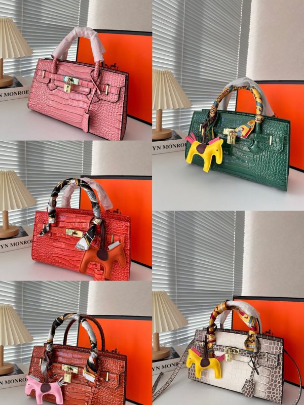 HERMES BIRKIN 30 CROCODILE GOLD HARDWARE RED 30CM