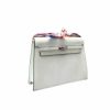 HERMES KELLY BAG WITH SCARF WHITE 22CM