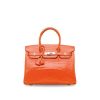 HERMES A SHINY ORANGE POROSUS CROCODILE BIRKIN 30 GOLD HARDWARE ORANGE 30CM