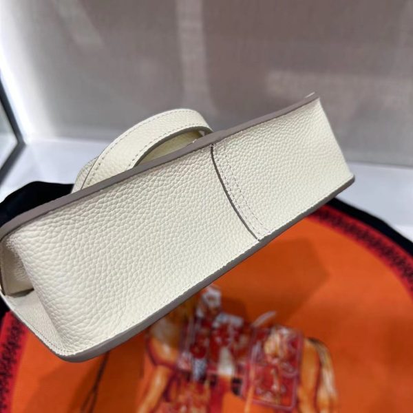 HERMES HALZAN 31 BAG WHITE 21CM