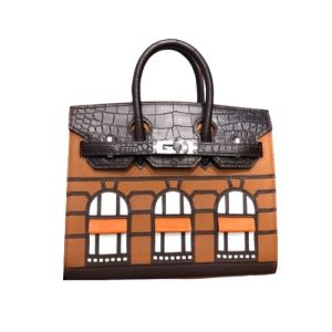 HERMES FAUBOURG BIRKIN 20 BROWN 20CM