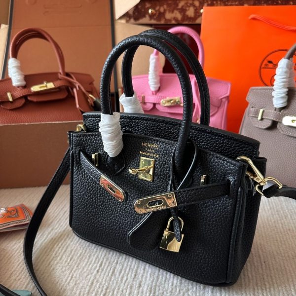 HERMES BIRKIN 20 TOGO BLACK 20CM