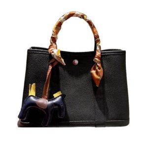 HERMES GARDEN PARTY TOGO LEATHER BLACK 31CM