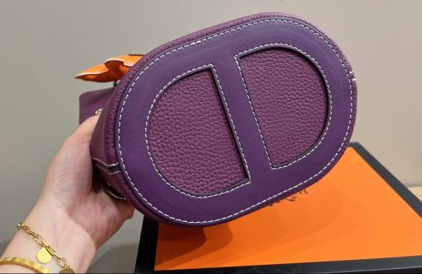 HERMES IN THE LOOP BAG PURPLE 19CM