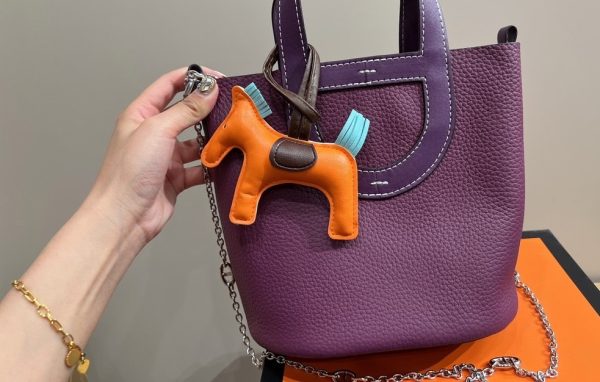 HERMES IN THE LOOP BAG PURPLE 19CM