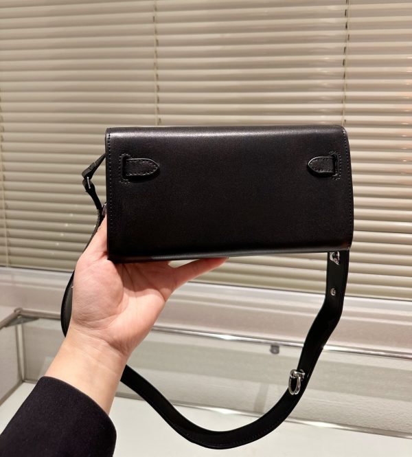 HERMES KELLY WALLET LEATHER WITH STRAP 23CM