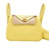 HERMES LINDY MINI BAG YELLOW WITH GOLD HARDWARE 19CM