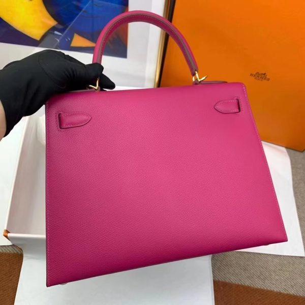 HERMES KELLY 25 EPSOM POURPRE 25CM GOLD HARDWARE