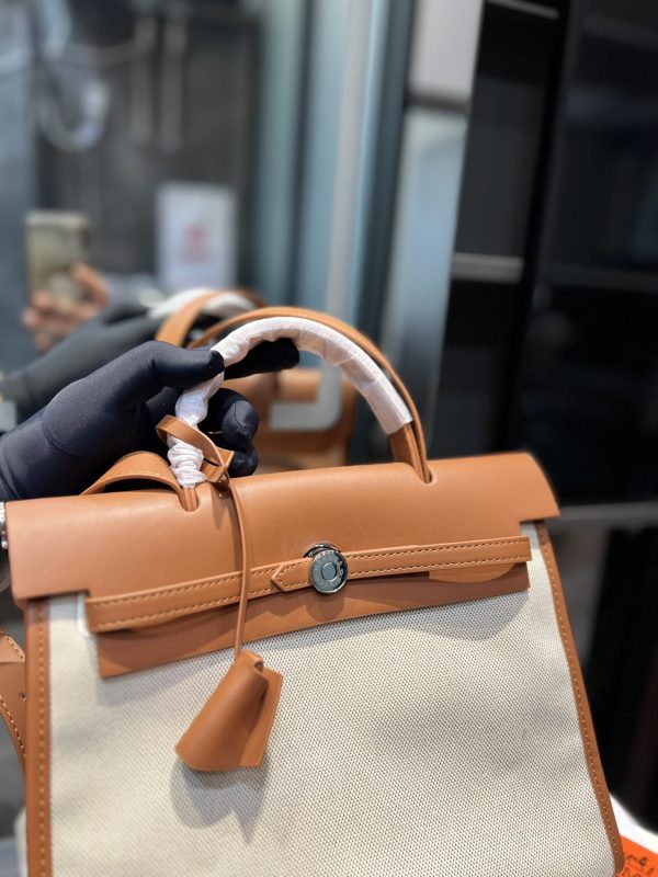 HERMÈS HERBAG CIRCUIT BEIGE 25CM