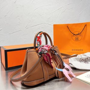 HERMES GARDEN PARTY MINI BROWN 25CM