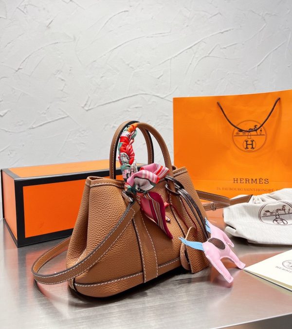 HERMES GARDEN PARTY MINI BROWN 25CM