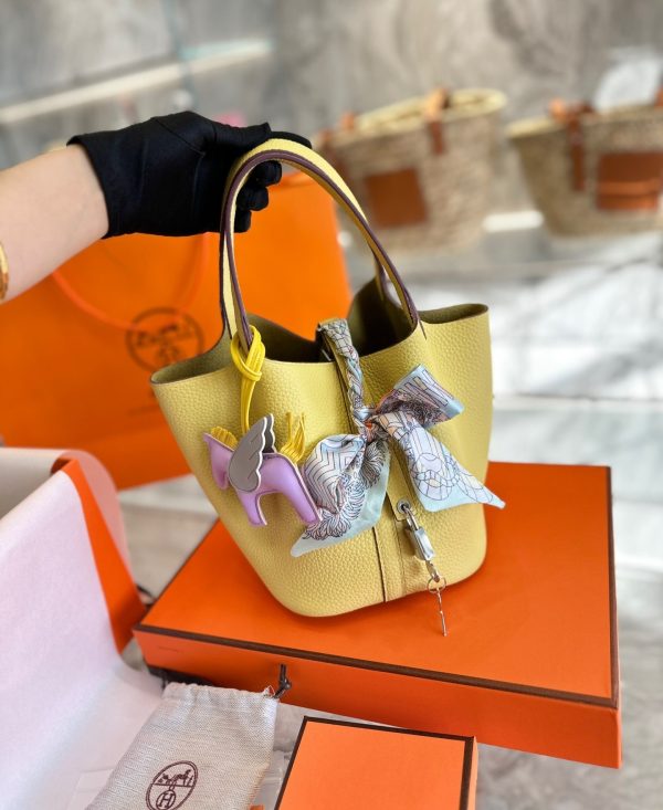 HERMES PICOTIN 18CM YELLOW