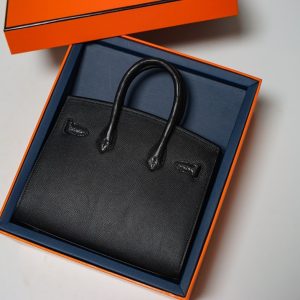 HERMES FAUBOURG BIRKIN 20 BLACK 20CM