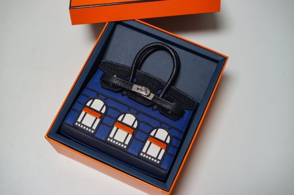 HERMES FAUBOURG BIRKIN 20 DEEP BLUE 20CM