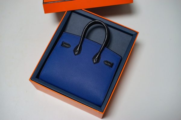 HERMES FAUBOURG BIRKIN 20 DEEP BLUE 20CM