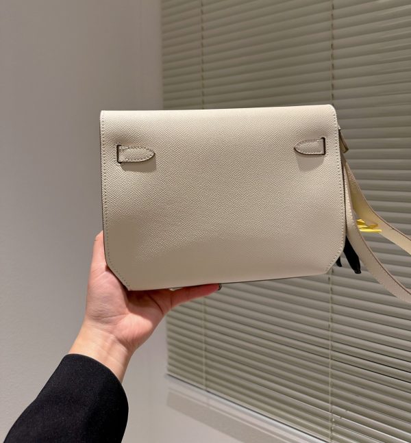 HERMES KELLY DEPECHES 25 POUCH BEIGE 25CM