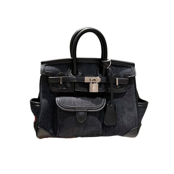 HERMÈS BIRKIN CARGO BAG BLACK 25CM