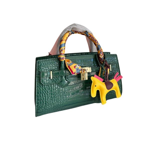 HERMES BIRKIN 30 CROCODILE GOLD HARDWARE GREEN 30CM