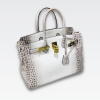 HERMES BIRKIN 30 CROCODILE HIMALAYA GOLD HARDWARE 30CM