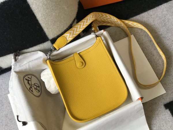 HERMES EVELYNE 16 AMAZONE YELLOW BAG 16CM