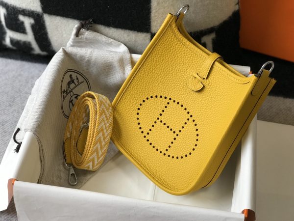 HERMES EVELYNE 16 AMAZONE YELLOW BAG 16CM