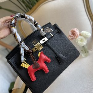 HERMES BIRKIN 35 TOGO LEATHER GOLD HARDWARE BLACK 35CM