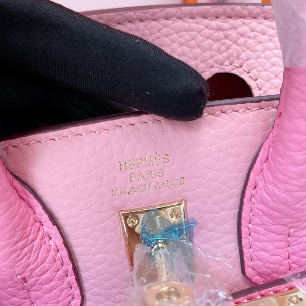 HERMES BIRKIN MINI GOLD HARDWARE EPSOM PINK 20CM