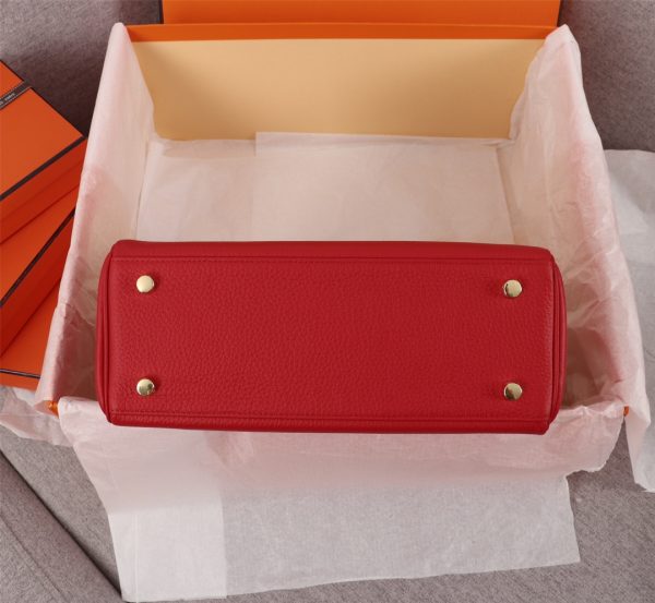 HERMES KELLY RED SELLIER ROUGE EPSOM GOLD HARDWARE 32CM