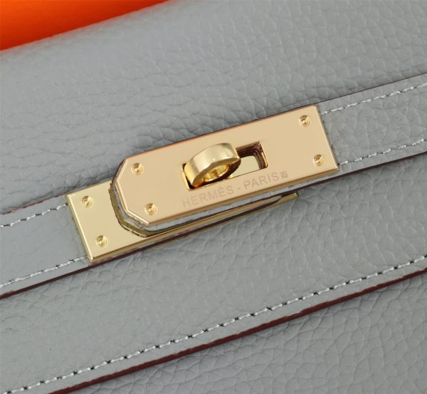 HERMES KELLY SELLIER ROUGE EPSOM GOLD HARDWARE 32CM