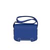 HERMES GETA BLACK CHEVRE GOLD HARDWARE BLUE 20CM