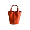 HERMES PICOTIN CLEMENCE GOLD HARDWARE ORANGE 22CM