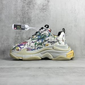 Gucci x Balenciaga The Hacker Project Triple S Flora Print