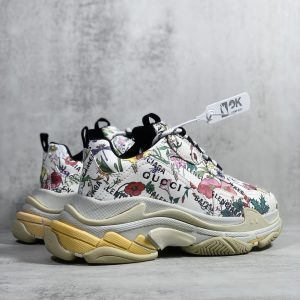 Gucci x Balenciaga The Hacker Project Triple S Flora Print