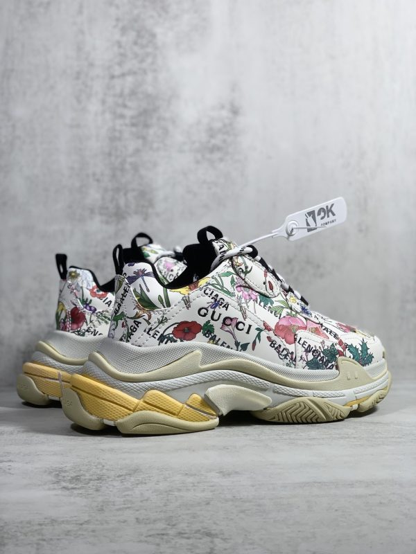 Gucci x Balenciaga The Hacker Project Triple S Flora Print