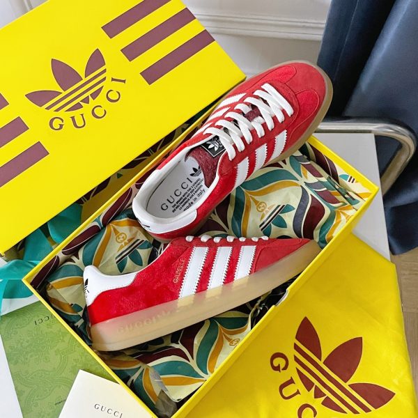 Adidas x Gucci joint Gazelle sports shoes couple casual sneakers