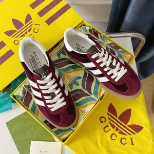 Adidas x Gucci joint Gazelle sports shoes couple casual sneakers