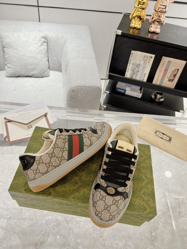 Gucci Screener Beige Ebony shoes