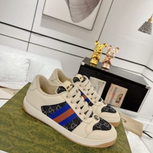 Gucci Beige & Blue Screener Trainers