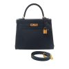 HERMES KELLY BLACK SELLIER ROUGE EPSOM GOLD HARDWARE 32CM