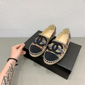 Chanel tweed espadrilles