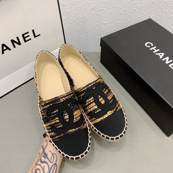 Chanel tweed espadrilles