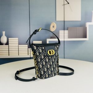 Dior bag 30 Montaigne in Navy Blue Canvas