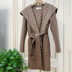 Hooded Wrap Coat Ready to Wear Louis Vuitton