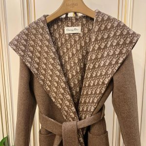 Hooded Wrap Coat Ready to Wear Louis Vuitton