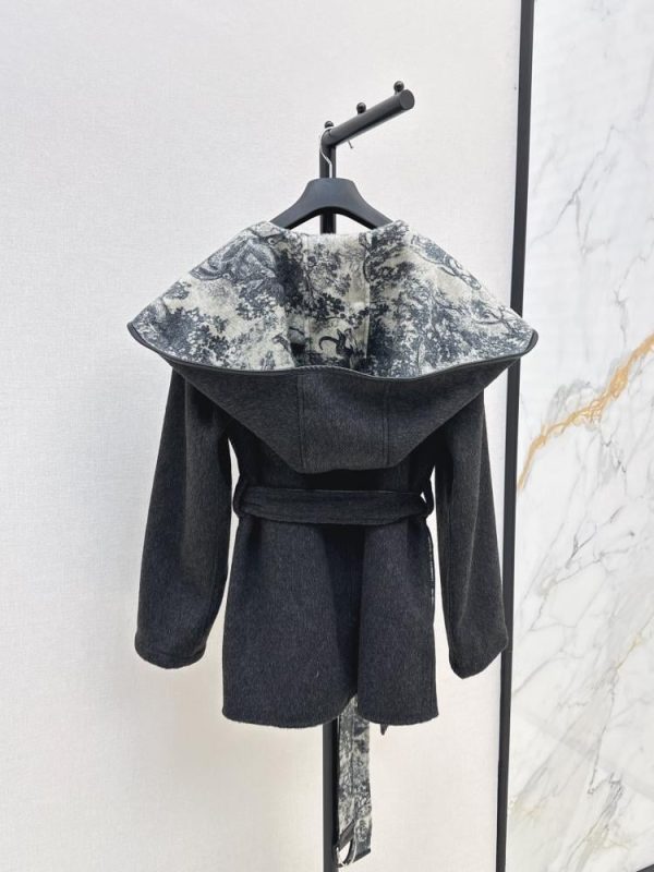 Hooded Wrap Coat Dior